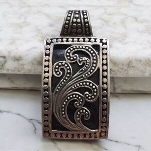 925 Sterling Silver Black Onyx Necklace pendant Vintage Estate Jewelry Auctions